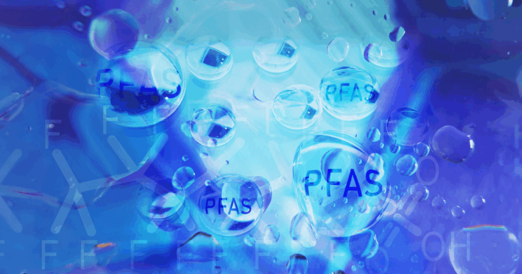 水中に溶け込むPFASのイメージ画像