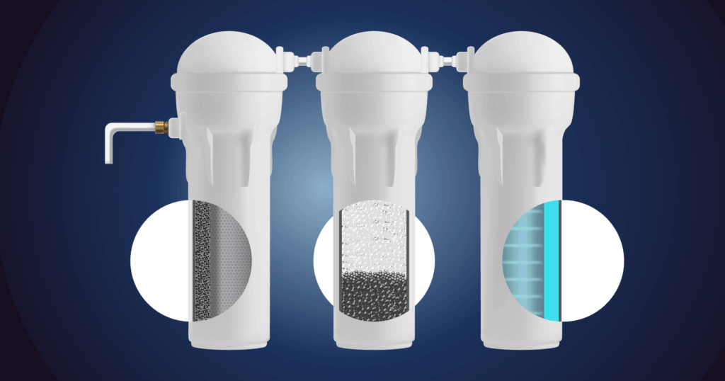 ３種類のフィルターを並べたイメージ画像