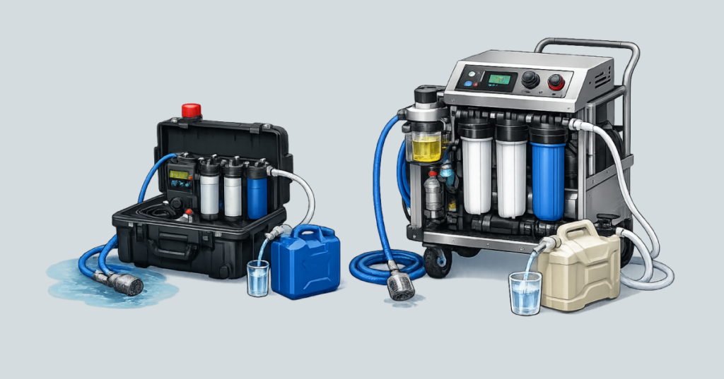 災害用浄水器のイメージイラスト画像